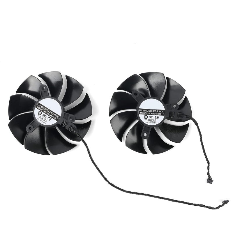 Coolerage 85mm DC 12V 0.55A 4Pin PLA09215S12H RTX2080Ti GPU Fans for EVGA RTX 2060 2070 2080 2080Ti RTX2080Ti Graphics Card Cooling Fans (Fan - AB) - Image 2